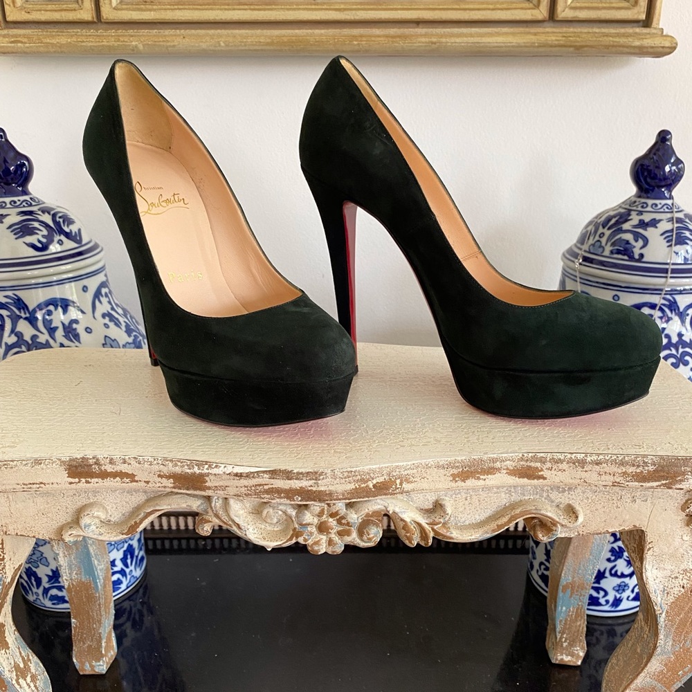 Christian Louboutin Bianca suede heel